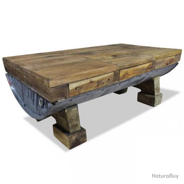 Table basse Bois de rcupration massif 90 x 50 x 35 cm