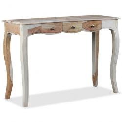 Table console et 3 tiroirs Bois de Sesham massif 110x40x76 cm 244347