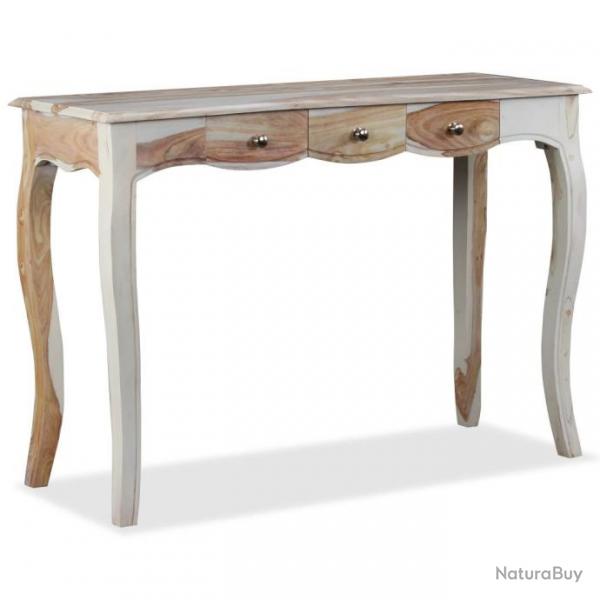 Table console et 3 tiroirs Bois de Sesham massif 110x40x76 cm 244347