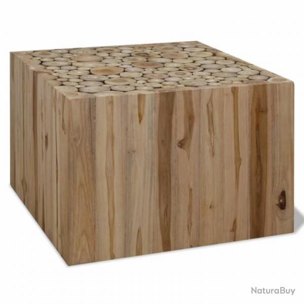 Table basse Teck authentique 50 x 50 x 35 cm 244555