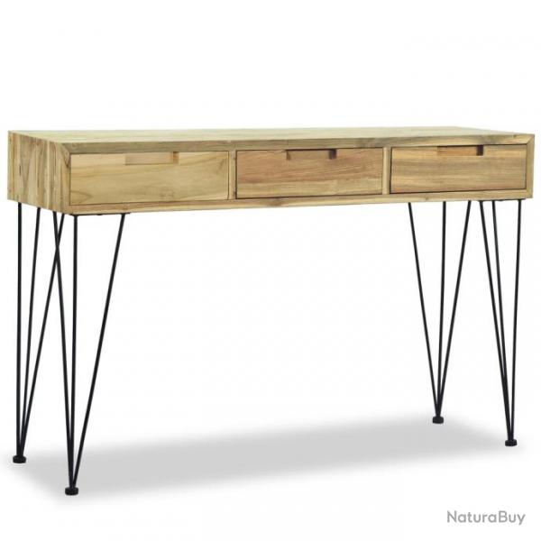 Table console 120 x 35 x 76 cm Teck massif 244573