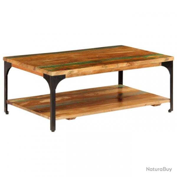 Table basse et tagre 100x60x35 cm Bois de rcupration solide 247324