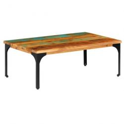 Table basse 100 x 60 x 35 cm Bois de récupération solide 247322