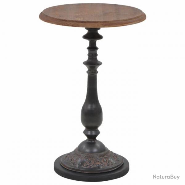 Table d'appoint Bois de sapin massif 40 x 64 cm Marron 246125