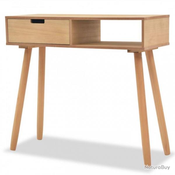 Table console Bois de pin massif 80 x 30 x 72 cm Marron 244739