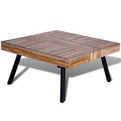 Table basse carrée Bois de teck de récupération 241706