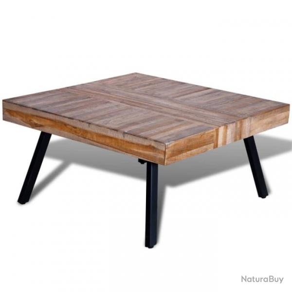 Table basse carre Bois de teck de rcupration 241706