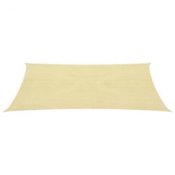 Parasol en PEHD carré 3,6 x 3,6 m Beige 42282