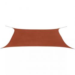 Parasol en tissu Oxford rectangulaire terracotta 4x6 m 42309