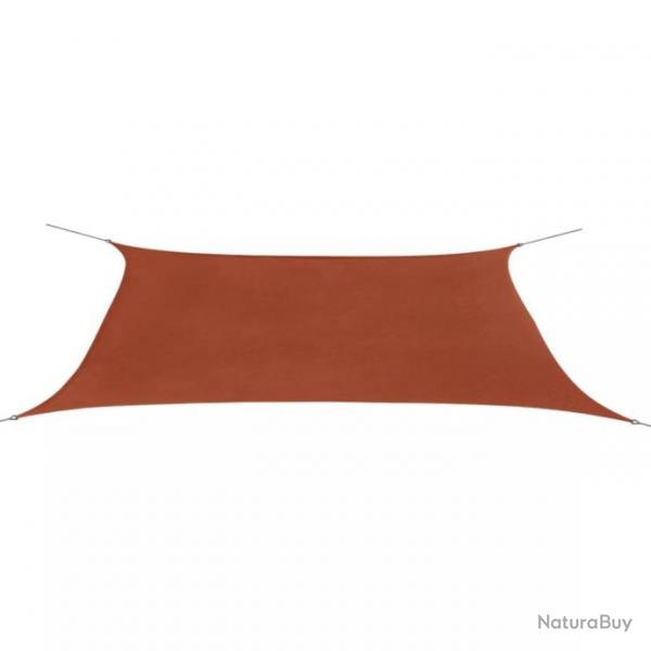 Parasol en tissu Oxford rectangulaire terracotta 4x6 m 42309