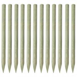 Poteaux pointus de clôture 12 pcs Bois imprégné 150 cm 42515