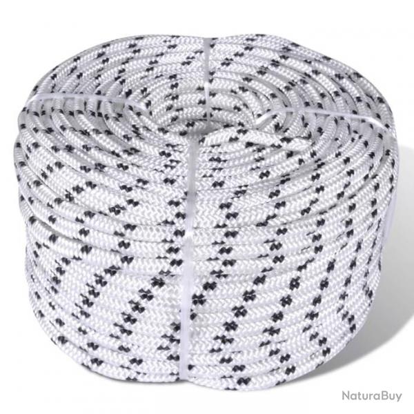 Corde de bateau tresse en bobine Polyester 14 mm x 50 m 90463