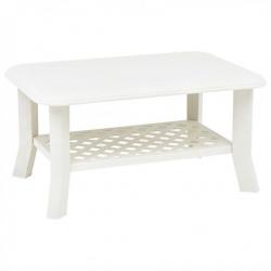Table basse Blanc 90 x 60 x 46 cm Plastique 48793