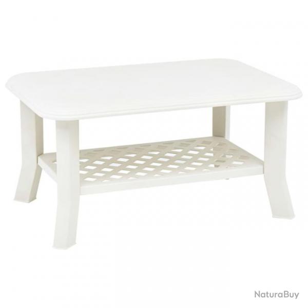 Table basse Blanc 90 x 60 x 46 cm Plastique 48793