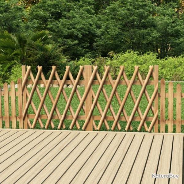 Portillons de jardin 2 pcs Bois de pin imprgn 300x100 cm 49224