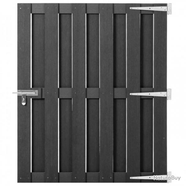 Portillon WPC 100x120 cm Gris 49084