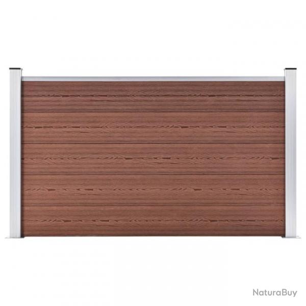 Clture de jardin WPC 180x105 cm Marron 49072