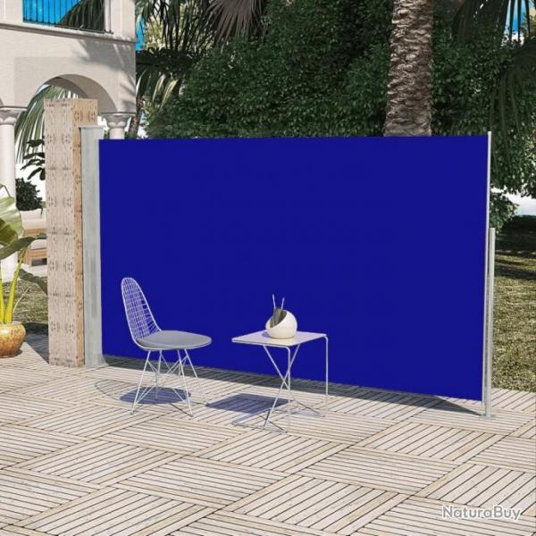 Auvent latral voile de patio voile 160x300 cm Bleu 41045