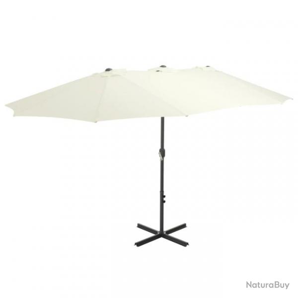 Parasol d'extrieur et poteau en aluminium 460 x 270 cm Sabe 44868