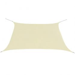 Voile de parasol Tissu Oxford Carré 2 x 2 m Crème 43021