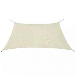 Voile de parasol PEHD Carré 2 x 2 m Crème 43013