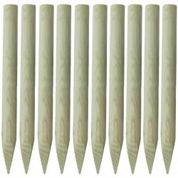 Poteaux de clôture 10 pcs Bois 100 cm 41403