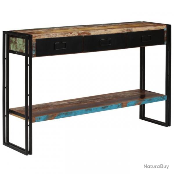 Table console Bois de rcupration massif 120 x 30 x 76 cm 244843