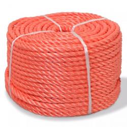 Corde torsadée Polypropylène 10 mm 100 m Orange 91301