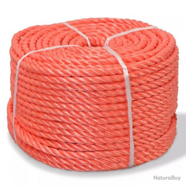 Corde torsade Polypropylne 10 mm 100 m Orange 91301