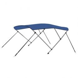 Auvent bimini à 3 arceaux Bleu 183x140x137 cm 92363