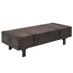 Table basse Bois massif style vintage 120 x 55 x 35 cm 245802