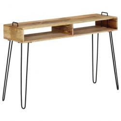 Table console Bois de manguier massif 115 x 35 x 76 cm 246022