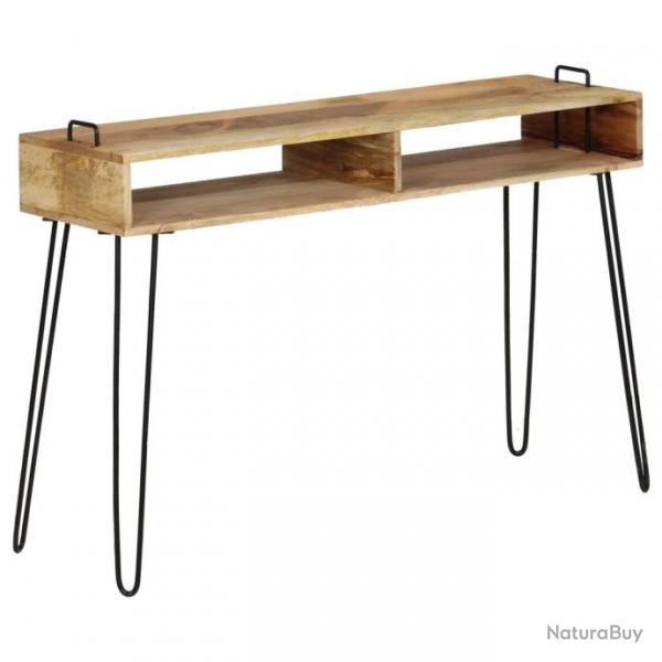 Table console Bois de manguier massif 115 x 35 x 76 cm 246022