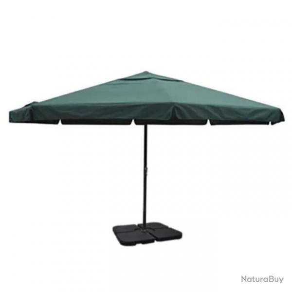 Parasol vert en aluminium avec base mobile 271717