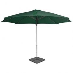 Parasol avec base portable Vert 276332