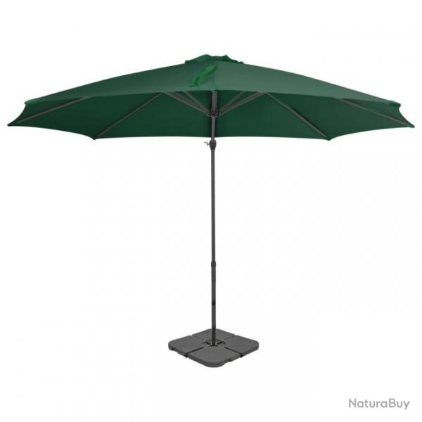 Parasol avec base portable Vert 276332