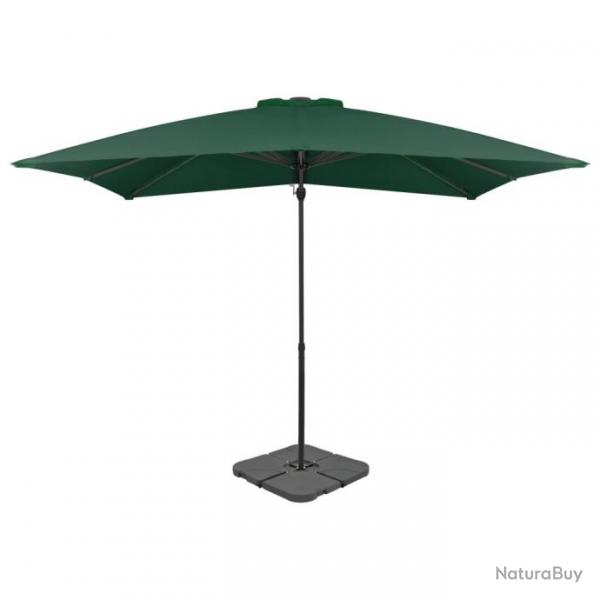 Parasol avec base portable Vert 276328