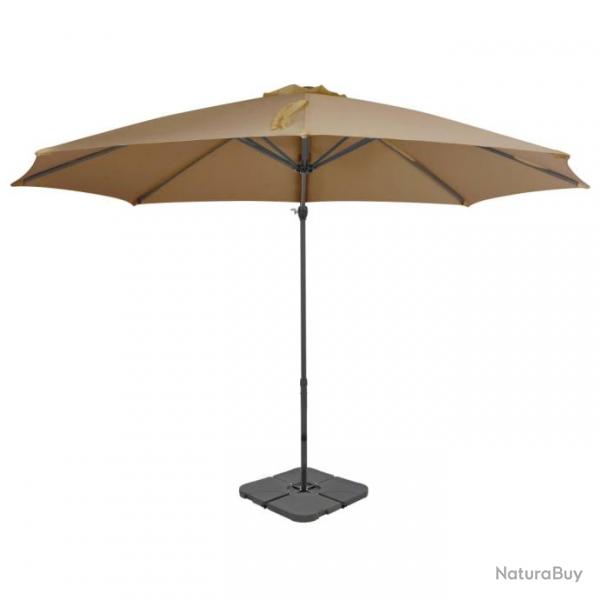 Parasol avec base portable Taupe 276334