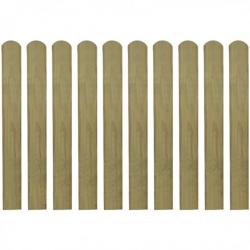 Lattes imprégnées de clôture 30 pcs Bois 80 cm 276467