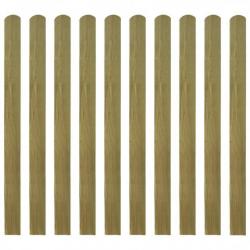 Lattes imprégnées de clôture 20 pcs Bois 120 cm 276470