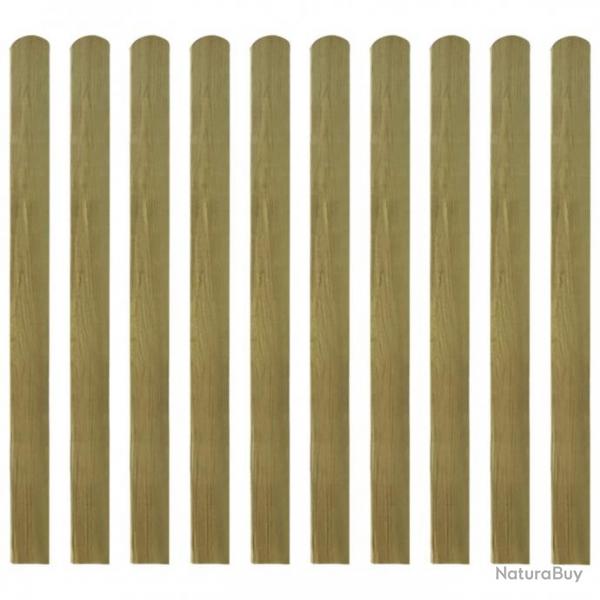 Lattes imprgnes de clture 20 pcs Bois 120 cm 276470