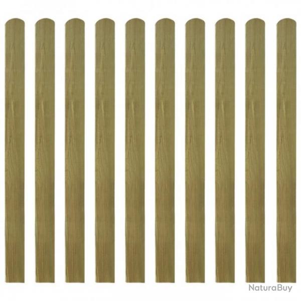 Lattes imprgnes de clture 30 pcs Bois 120 cm 276471