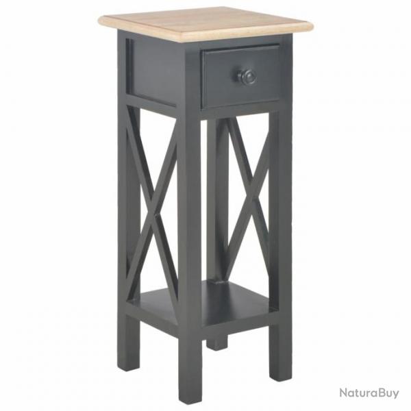 Table d'appoint Noir 27 x 27 x 65,5 cm Bois 280059