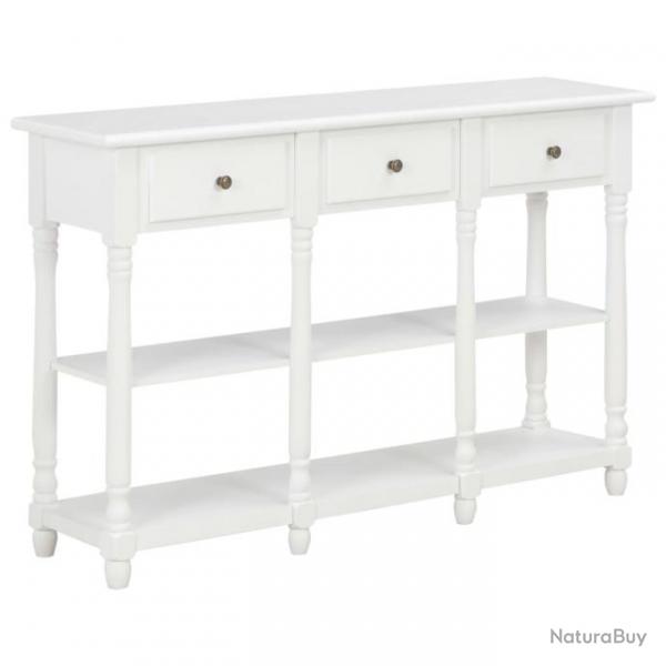 Table console Blanc 120x30x76 cm MDF 280015