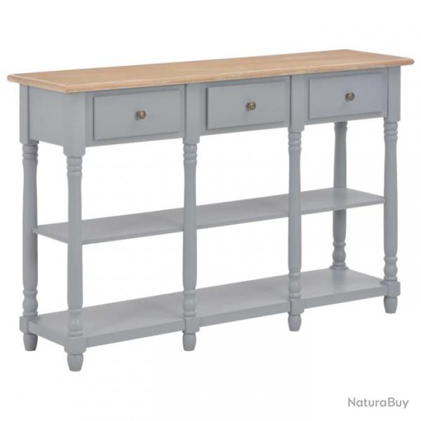 Table console Gris 120x30x76 cm MDF 280017