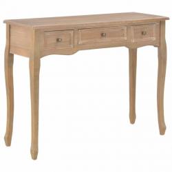 Table de console et coiffeuse avec 3 tiroirs Marron 280047