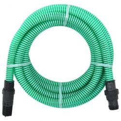 Tuyau d'aspiration avec raccords en PVC 7 m 22 mm Vert 151071