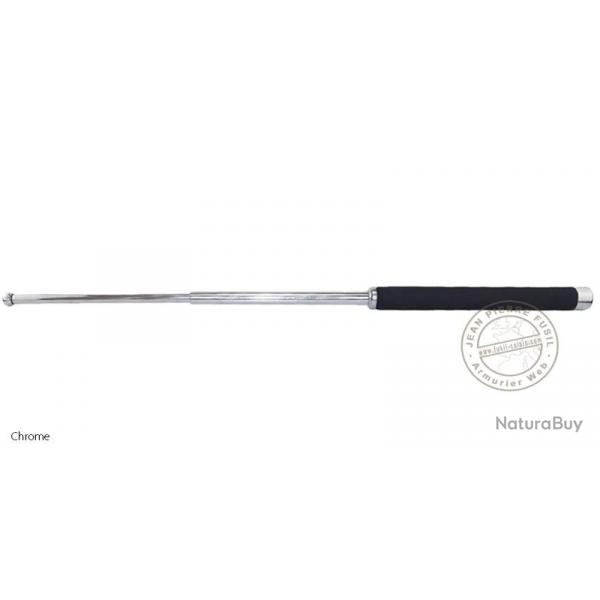 Scorpion Security - Matraque tlescopique acier avec poigne mousse Chrome 66 cm