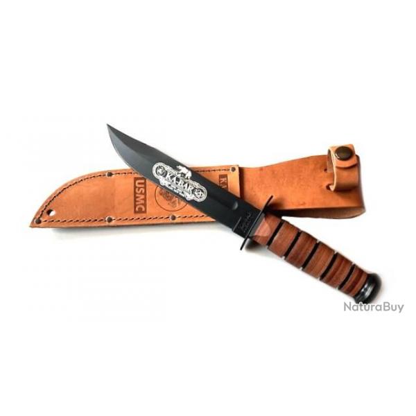 9191-Couteau lame fixe Ka-Bar USMC 120th Anniversary