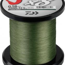 J-Braid X 8 1500 M Verte Daiwa Ø 0.42 mm / PE 8.0 / 46.5 Kg / 103 Lbs.